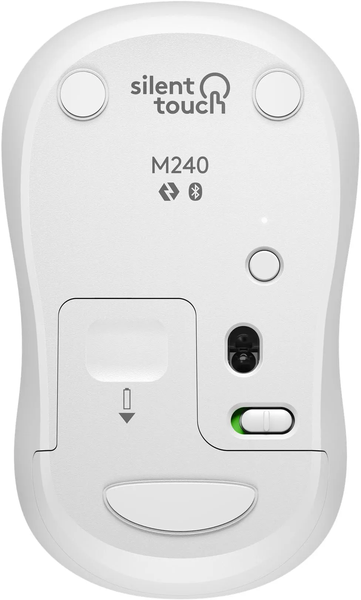 Souris sans fil Bluetooth Logitech M240 Silent (Blanc)