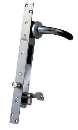 Pêne piston rotatif rond PRIMABASE avec béquille à émission en acier - OPERA - 25808-30