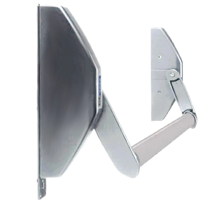 Antipanique à serrure mortaiser carré de 8mm argent - TESA - 1970908PP