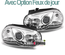 PHARES FEUX AVANTS DE JOUR LED DIURNES DRL DEVIL EYES CHROME VOLKSWAGEN VW GOLF 4 (03755)