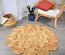 Tapis rond en jute tissé main WOOD Care&Fair