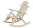 Fauteuil de jardin rocking chair bois de pin