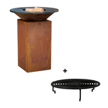 Pack brasero Classic 75 corten + grille en acier - OFYR