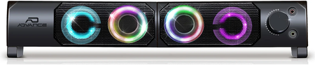 Enceintes 2en1 Advance SoundPhonic 2.0 RGB (Noir)