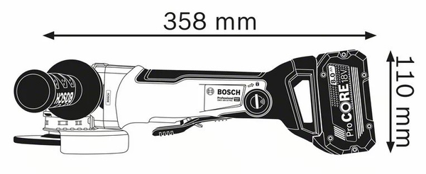Meuleuse 18V avec X-Lock GWX 18V-10 PSC Professional (sans batterie ni chargeur) en coffret L-BOXX - BOSCH - 06017B0800