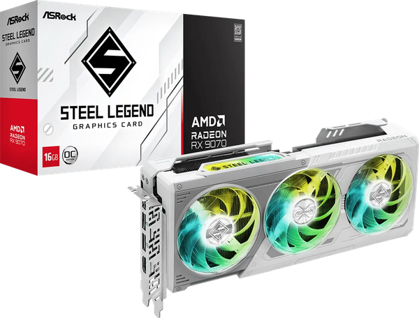 Carte Graphique ASRock Radeon RX 9070 Steel Legend OC