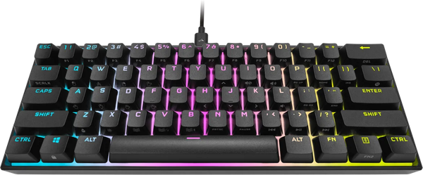 Clavier Gamer mécanique (Cherry MX Red) Corsair K65 Mini 60% RGB (Noir)