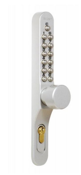 Serrure a code mécanique KEYLEX PROFIL étroit avec garniture et bouton - LOKOD – 22773