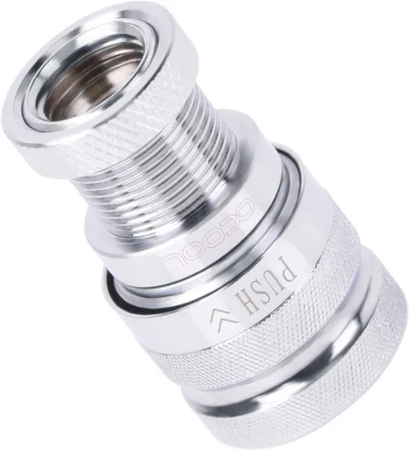 Raccord autobloquant Alphacool Eiszapfen Quick Coupling Femelle G1/4 (Argent)