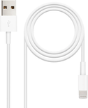 Câble Nanocable USB-A - Lightning M/M 1m (Blanc)