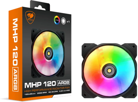 Ventilateur de boitier Cougar Vortex MHP RGB - 12cm (Noir)