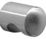 Bouton 1 encoche I-126 diamètre 15mm inox mate - DIDHEYA - 30115