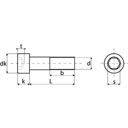 Vis métaux tête cylindrique 6 pans creux inox A2 DN 912 20X90 boîte de 25 - ACTON – 6220120X90