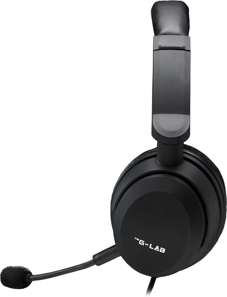 Casque Gamer filaire The G-Lab Korp Carbon (Noir)