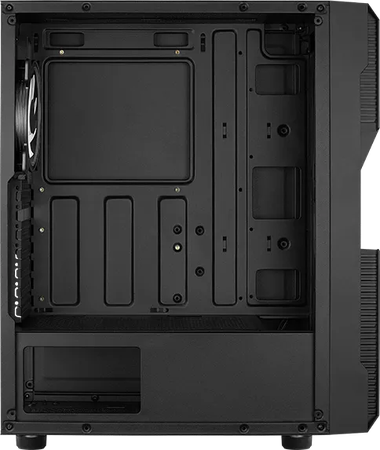 Boitier Moyen Tour ATX AeroCool Menace Saturn F RGB avec panneau vitré (Noir)