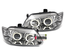 PHARES CHROME FEUX ANNEAUX LED ANGEL EYES RENAULT MEGANE ET SCENIC 1 1995-1999 (11408)