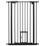 Barrière de sécurité animaux réglable 2 portes acier