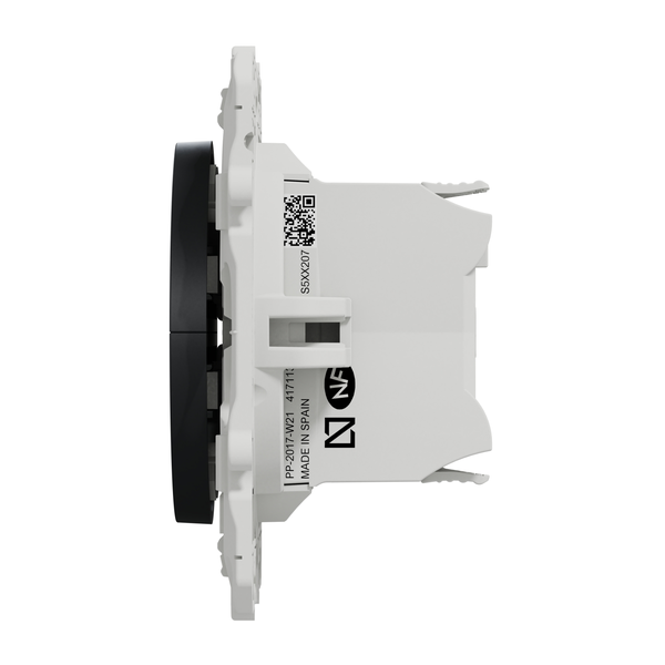 Bouton poussoir ODACE anthracite à 2 boutons montée/descente pour volet - SCHNEIDER - S540207