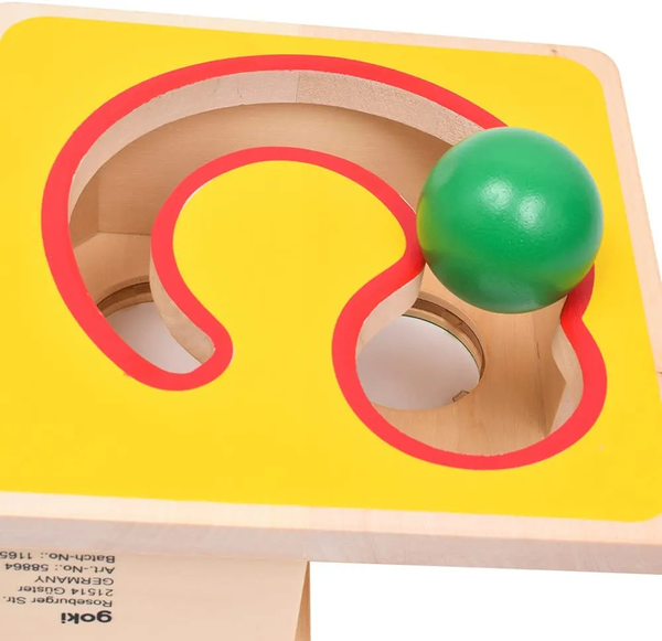 Banc à marteler en bois Goki  2 en 1 avec Circuit à boules