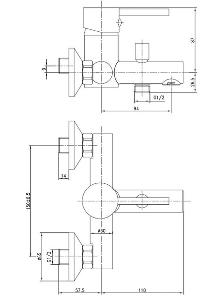 Mitigeur bain-douche ONDYS - GARIS - R01-41040OD