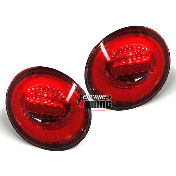 FEUX SPORT ROUGES TUBES CELIS A CLIGNOTANTS LED SEQUENCIELS VW NEW BEETLE PH1 1998-2005 (05420)
