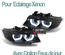 OPTIQUES PHARES NOIRS ANNEAUX LED 3D AU XENON BMW SERIE 3 E90 & E91 2008-2012 PH2 (05458)
