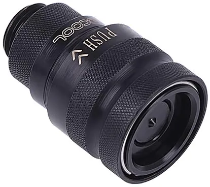 Raccord autobloquant Alphacool Eiszapfen Quick Release Femelle G1/4 (Noir)