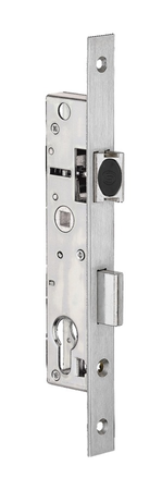 Serrure monopoint à larder cylindre pêne dormant demi-tour longueur 28mm - STREMLER - 2460.28.0