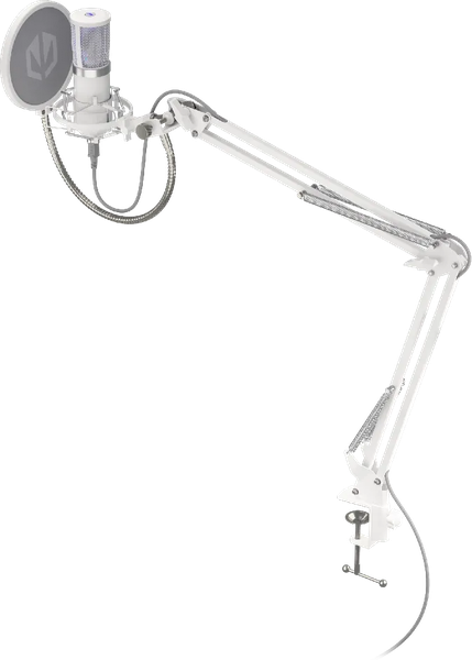 Microphone Endorfy Solum Streaming Onyx avec bras de montage (Blanc)