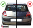 FEUX TUNING LEXUS NOIRS RENAULT MEGANE 2 PHASE 1 DE 2002 A 2006 (03339)