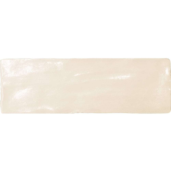 MALLORCA CREAM - Faience 6,5x20 cm aspect Zellige satiné beige