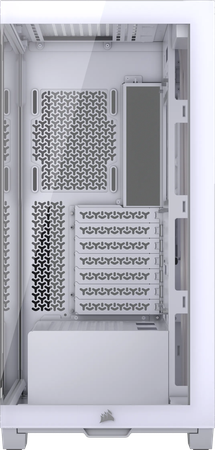 Boitier Moyen Tour E-ATX Corsair 3500X avec panneaux vitrés (Blanc)