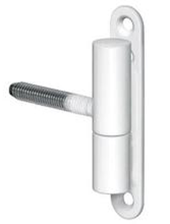 Paumelle fiche diamètre 13mm hauteur 68mm époxy blanc - MONIN - 654000