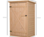 Armoire de jardin porte verrouillable 2 étagères bois sapin