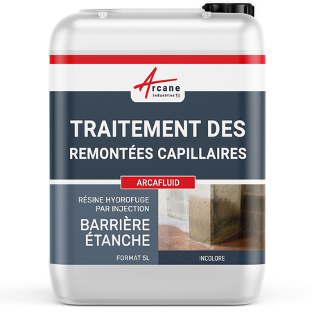 Produit injection mur humide, barrière étanche | ARCAFLUID | Maison Etanche