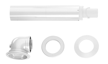 Terminal horizontal télescopique avec prises de mesure 60/100 FC-Set60-C13x-T - ELM LEBLANC - 7738113485