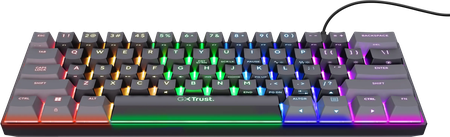 Clavier Gamer Trust GXT 867 Acira 60 Mini RGB (Noir)
