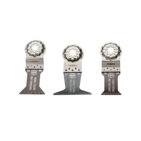 Set de lames Combo E-cut Starlock pour bois et métal 3 pièces - FEIN - 35222967100
