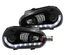 PHARES AVANTS FEUX DEVIL EYES LED NOIRS VOLKSWAGEN VW GOLF 4 (13782)