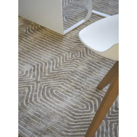 Tapis salon ROXBURGH tufté main en viscose