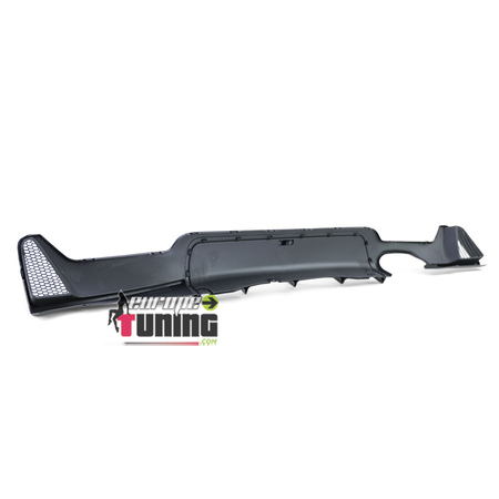 DIFFUSEUR SPORT NOIR BRILLANT DOUBLE SORTIE GAUCHE BMW SERIE 4 COUPE F32 F36 PACK M (05397)