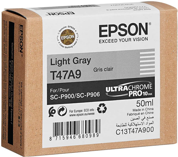 Cartouche d'encre Epson UltraChrome Pro 10 T47A9 (Gris Clair)