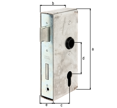Serrure à cylindre 1/2 tour pour poignée de 18mm - GAH ALBERTS - 413422