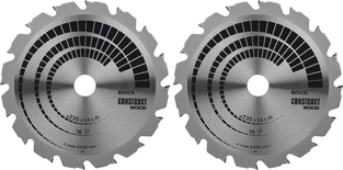 Kit 2 lames scie circulaire pour bois 235x30/25,8mm - BOSCH - 2608644656