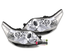 PHARES LED FEUX ANNEAUX ANGEL EYES CHROME CITROEN C4 I 2004-2010 (05572)