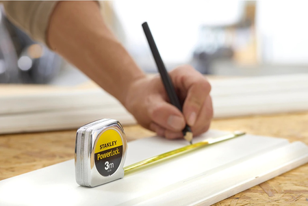 Mètre ruban 3mx12,7mm Powerlock Classic Métal - STANLEY - 1-33-218