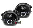 PHARES NOIRS FEUX ANNEAUX LED ANGEL EYES RENAULT TWINGO 1 1992-2007 (11131)
