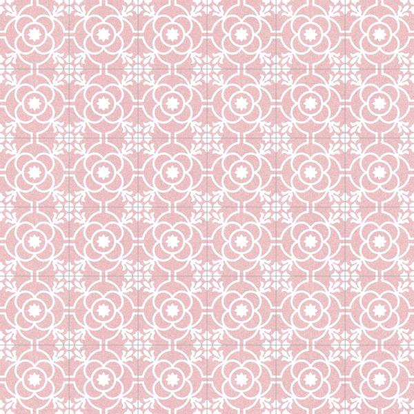 BENACO CAROLE CORAL 20 x 20 cm - Carrelage aspect carreaux de ciment