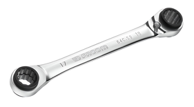 Clé polygonale à cliquet droite multi-ouverture métriques diamètre 8x10-12x13mm longueur 150mm - FACOM - 64C.S1