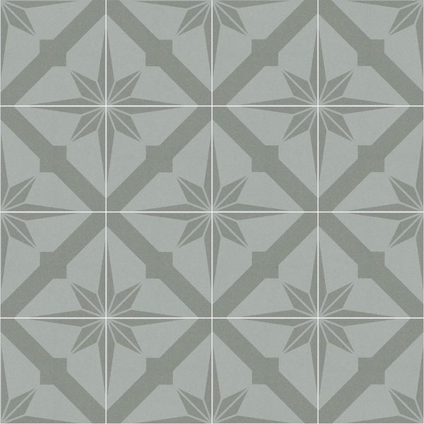 BALI Bangli turquesa 20 x 20 cm - Carrelage effet carreaux de ciment